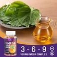 thumbnail image 6 of Omega 3 6 9 Gummies - Vegan Omega 3 Supplement Gummy - Essential Fatty Acids Oil 369 Complex Heart Support & Brain Support for Women, Men & Pregnancy, Fish Free Non-GMO, Orange Flavored - 60 Gummies, 6 of 7