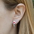 thumbnail image 2 of Alabama State Flag Novelty Clip-On Stud Earrings, 2 of 3