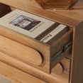 thumbnail image 4 of Safvaieh Couture Lesliette Mid-Century Wood Nightstand, Natural, 4 of 11