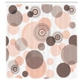 thumbnail image 2 of Ambesonne Earth Tones Shower Curtain, Abstract Pastel Pattern, 69"Wx84"L, Dark Warm, 2 of 4