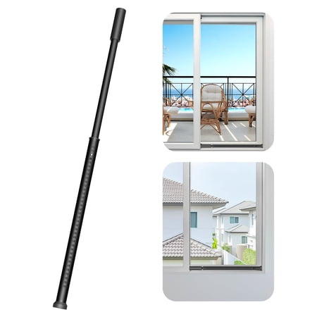 Sliding Door Security Bar,Heavy Duty Sliding Patio Door Lock Bar, 20-50inch Adjustable Multi-use Window Security Bars, Sliding Door Stopper,White,1Pack
