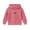 Pink, variant on Ohufall 0-6T Embroidery Sweatshirt for Girls Hooded Pullover Long Sleeve Tops Solid Color Loose Comfort Fashion Casual Sweatshirts
