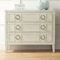 Coast to Coast Reeds 39 1/2" Wide White Wood 3-Drawer Accent Chest