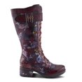 thumbnail image 5 of L'Artiste Kisha Boss Calf High Leather Boots – Hand-Painted Comfort, 5 of 8