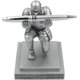 thumbnail image 3 of Executive Knight Pen Holder with Pen, Home Decor, Desktop Pendant, Executive Soldier Figurine Knight Pen Holder (Silver), 3 of 5