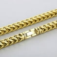 thumbnail image 2 of Heavy 8/10mm 316L Stainless Steel Franco Link Chain Necklace for Cool Men 25.5", 2 of 4