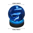 thumbnail image 2 of 3d Glowing Crystal Ball Night Light Ornament Creative Coloful Night Scene Lamp With Base For Home Decor Gift, 2 of 9