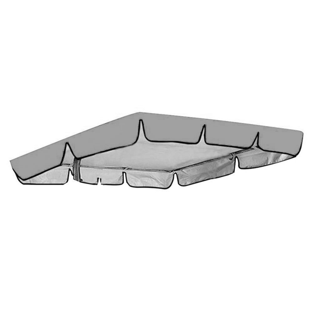 190T Replacement Canopy for Swing for Seat 2 Or 3 Seater Garden Swing Cover Grey