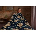 thumbnail image 5 of Sloth Blanket Gift for Girls Boys, Leaf Throw Blanket Gift for Kids Super Cozy Lightweight Flannel Throws Blankets for Bed Sofa Couch 40x50Inch, 5 of 7
