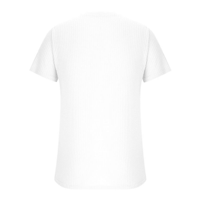 NoxwB Men's Summer Waffle Tee Slim Fit Short Sleeve Crew NoxwB Men's Summer Waffle Tee Slim Fit Short Sleeve Crew