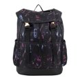 thumbnail image 2 of Bodhi Unisex Drawstring Backpack with Dual Buckles, Black Brushstrokes, 2 of 6