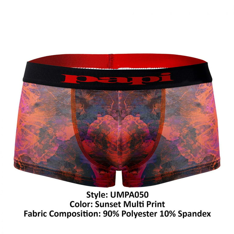 Papi UMPA050 Fashion Microflex Brazilian Trunks Color Purple Pixel
