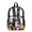 Abstract Art Cat Flower, variant on Clear Backpack for School Girls PVC Transparent Backpack for Women, 17 Inch Large See Through Book Bag Heavy Duty Daypack for Casual Sport Beach, UK British Flag Union Jack Butterfly