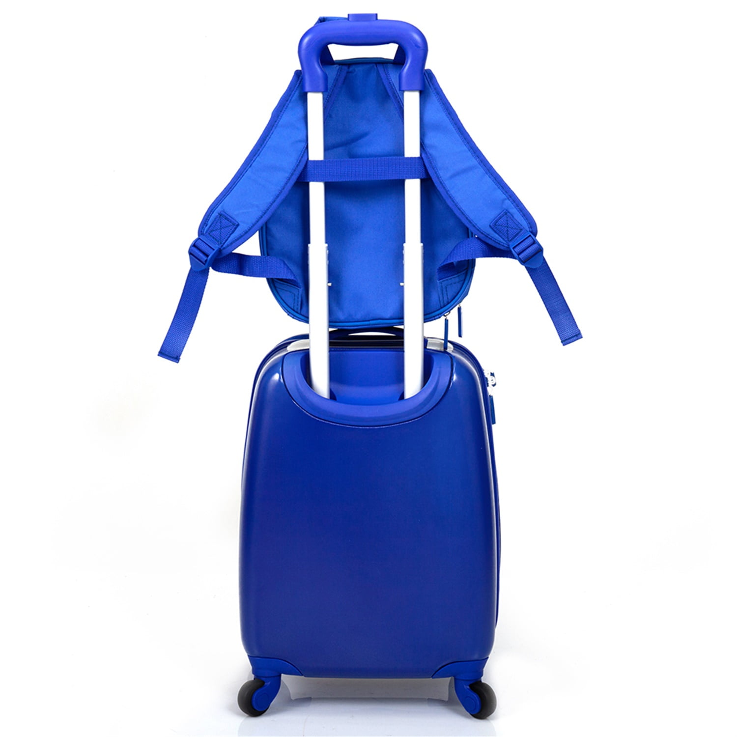 Kadyn 2Pc Luggage & Backpack Set, Kids Suitcase with 4 Spinner Wheels, Blue Kids Luggage Set Suitcase Backpack School Travel Trolley Kadyn 2Pc Luggage & Backpack Set, Kids Suitcase with 4 Spinner Wheels, Blue Kids Luggage Set Suitcase Backpack School Travel Trolley