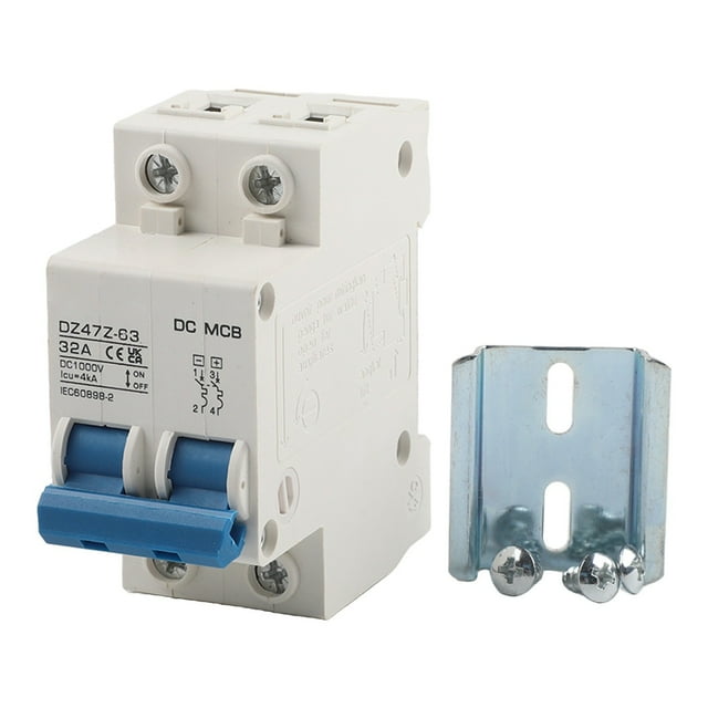 Disjoncteur Miniature DC 2 Pôles 1000V 32 Ampères Isolateur DC