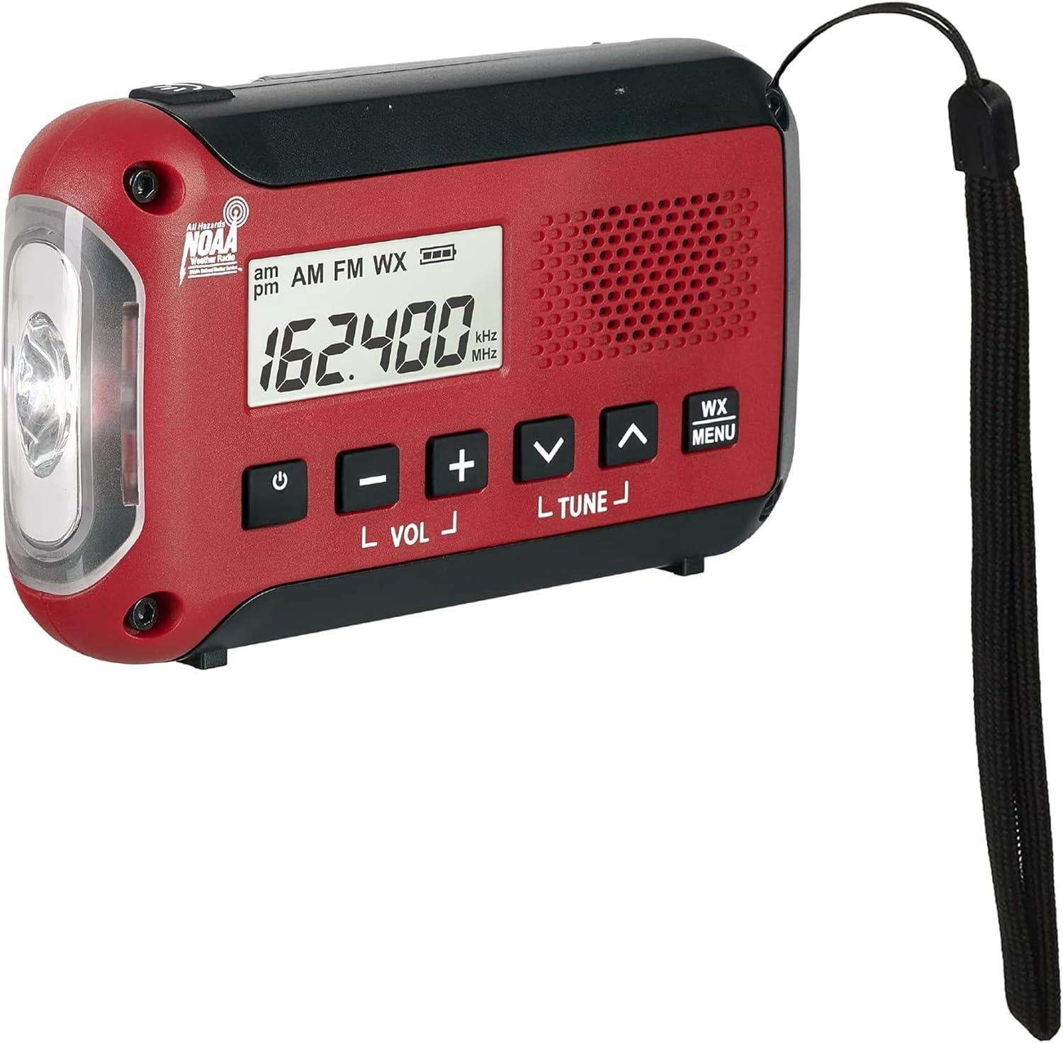 - Er10vp Weather Radio With Flashlight & Emergency Alert Am/fm Compact And Easy To Carry Sos Strobe Signal Headphone Jack