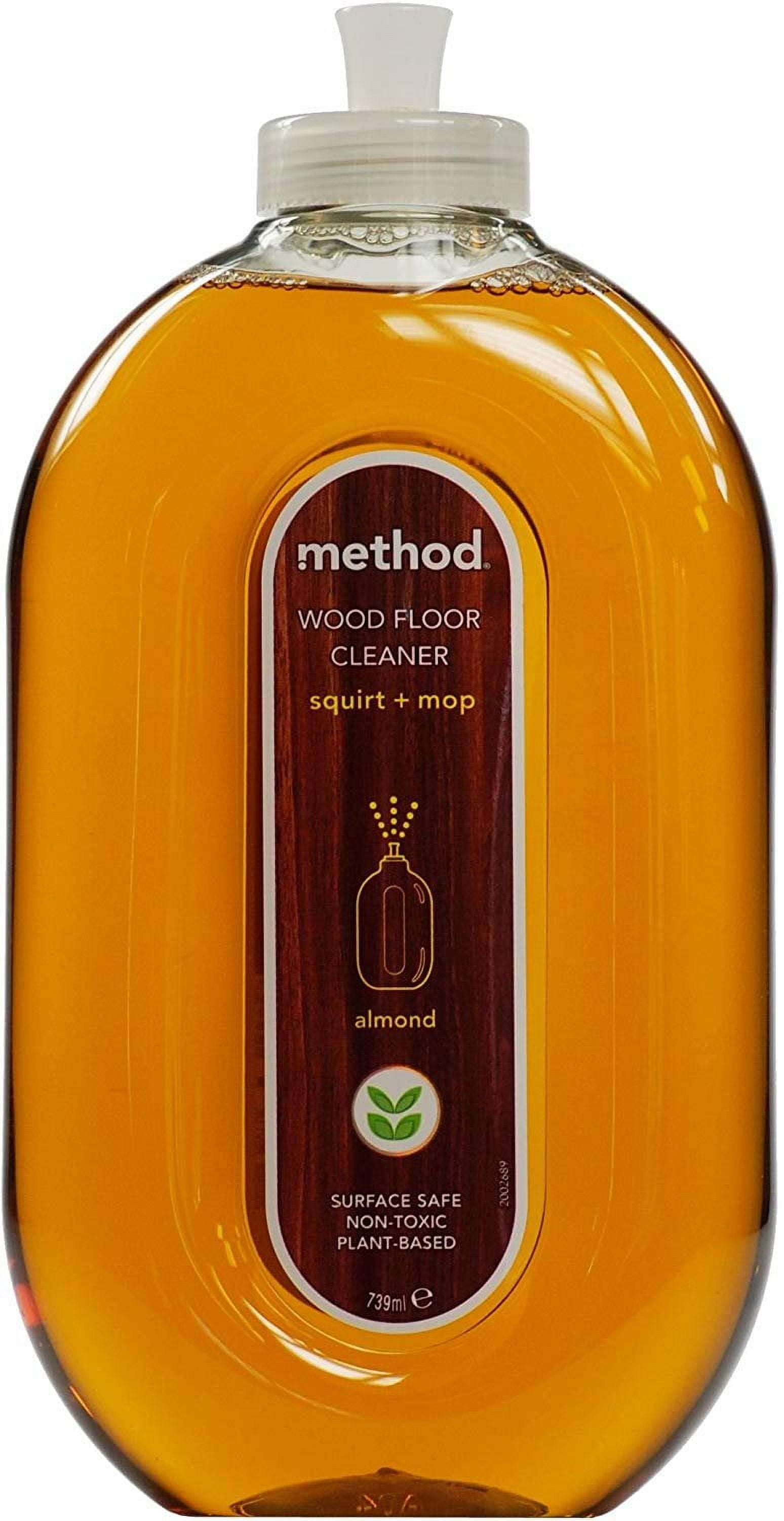 method, wood floor cleaner, 25 oz, almond scent, spray bottle