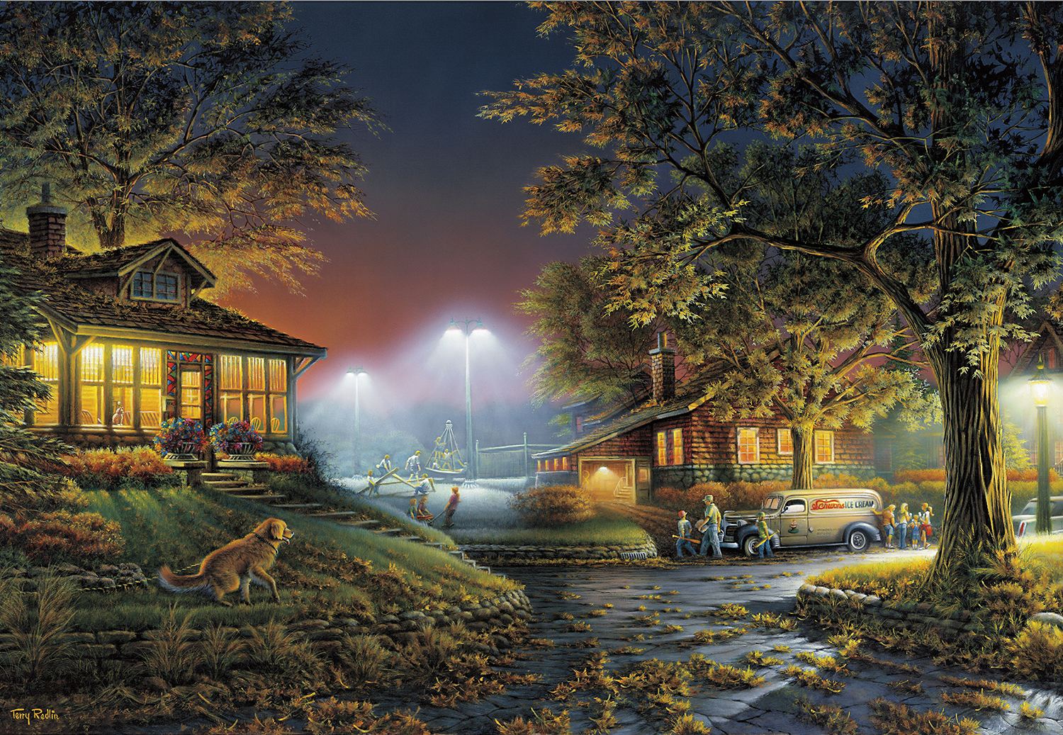 Buffalo Games Terry Redlin Highlight of the Neighborhood Puzzle, 2000 Piece