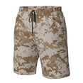 thumbnail image 3 of Digital Desert Camo Men'S Beach Shorts White Large, 3 of 5
