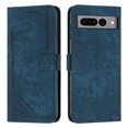 thumbnail image 2 of Wallet Case for Google Pixel 7 Pro, Premium PU Leather Flip Case Card Slots Holder, Luxury Kickstand Function Book Folding Folio Cover with Wrist Strap for Google Pixel 7 Pro, Blue, 2 of 12