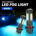 thumbnail image 3 of LED 110W 12278 PSX26W Cool ICE Blue Two Bulbs Fog Light DRL Replacement Lamp Plug and Play, 3 of 12