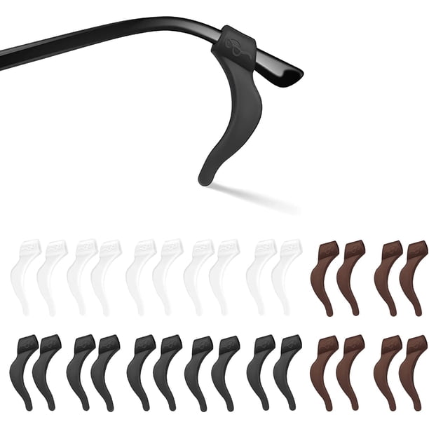 Agarre para la oreja de gafas: soporte antideslizante suave y cómodo, gancho de silicona para la oreja, retenedor de la manga de las puntas de las patillas para gafas deportivas, gafas de sol, gafas d