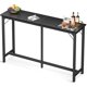 thumbnail image 2 of Barra de 55", barra de altura, barra de altura de mostrador, mesa rectangular de cocina y comedor con patas resistentes y tapa fácil de limpiar para,Blanco, 2 of 2