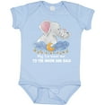 thumbnail image 3 of Inktastic My Tia Loves Me to the Moon and Back Elephant Family Boys or Girls Baby Bodysuit, 3 of 5