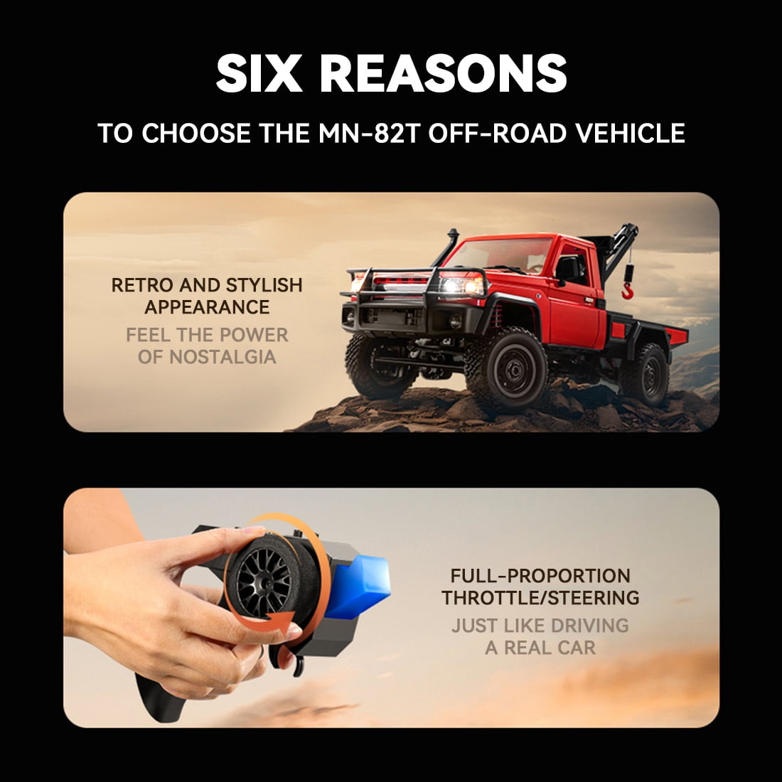 All-Terrain RC Crawler Car, 1/12 Scale 2.4G Full-proportional 4WD RC Climbing Car Engineering Vehicle with Functional Crane, Liftable Hook & 2-Speed, Collectible Gift for Adult(RTR Version)
