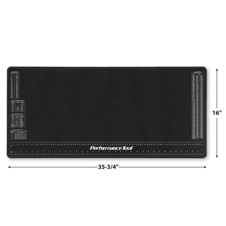 Performance Tool W88977 Neoprene Mat, Chemical Resistant, Ruler