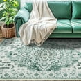 thumbnail image 3 of Sonoro Kate 9x12 Area Rugs for Living Room Bedroom, Non Slip Boho Machine Washable Indoor Floor Carpet, Green, 3 of 8