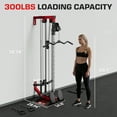 thumbnail image 2 of Mitonos  Cable Crossover Machine,Wall Mount Cable Station with Adjustable 18 Positions  Dual Pulley System,Lat Pull Down Machine  with 400LBS Weight Stack for Home Gym Fitness, 2 of 8