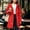 Red, variant on Girls Hooded Mid Length Trench Coat Long Sleeve Drawstring Waist Zip Snap Windbreaker Jacket for Kids Pink 9-10 Years