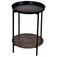 thumbnail image 2 of Spitiko Homes Side Table With Power Coated Iron and Pickle Grey Wooden Finish, 2 of 7