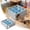 Blue, variant on Hamster Maze Hideout - Interactive Wooden Enrichment Toy Multi-Chamber 9-Room Hamster Houses and Hideouts For Small Animals Hamsters Gerbils,Blue