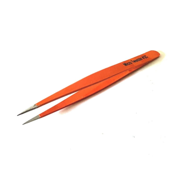Ultra Fine Point Micro Tweezers #3C Professional Color Coated Tick Removal Hair Tool