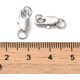 thumbnail image 3 of 10Pcs Brass Lobster Claw Clasps Metal Lobster Claw with Jump Rings Real Platinum Plated Claw Clasps for Handmade Necklace Bracelet Keychains Jewelry Making Accessories 12x6x2.5mm, 3 of 3