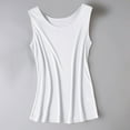 thumbnail image 2 of Womens Silk Tank Tops Sleeveless Blouses Summer Real Silk Polyester Skin Friendly For Various Occasions, 2 of 8