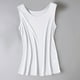 thumbnail image 3 of Camiseta sin mangas de seda auténtica para mujer - Blusa de verano ligera y transpirable, ajuste elástico - M-XXL, 3 of 8