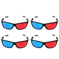 thumbnail image 1 of 4X Anaglyphe Rouge-Bleu / Cyan Style Simple Lunettes 3D Jeu de Film 3D (Style Extra Amélioré), 4X Lunettes 3D, Rouge-Bleu, 1 of 7