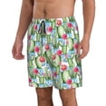 thumbnail image 2 of Pofeuu Flowers and Cactus Prin Men's Swim Trunks Quick Dry Bathing Suit Swimming Board Shorts Mesh Lining Beach Swimwear-XX-Large, 2 of 6