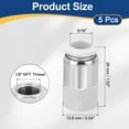 thumbnail image 2 of Uxcell 5 Pcs NPT Female 5/16 inch OD x 1/8" NPT Thread Push to Connect Fittings, White, 2 of 7