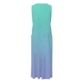 thumbnail image 5 of Cathalem Casual Beach Dresses for Women Summer Dresses for Women Sleeveless Casual Beach Sundresses T Shirt Dress(Sky Blue,XXL), 5 of 6