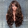thumbnail image 2 of Clip in Hair Extensions Sexy Long Curly Human Hair Extensions Synthetic Wig, 2 of 7