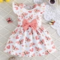 thumbnail image 4 of TAIAOJING Girls Summer Dresses Toddler Baby Outfits Sets Casual Sleeveless Bow Knot Ruffled Hem Two Piece Outfits Sets For To 3-Years Stylish 9-12M, 4 of 7