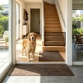 thumbnail image 4 of Mesh Pet Gate, No Drill Retractable Adjustable Dog Cat Safety Barrier, Portable Indoor Doorway Stairs Fence for Pet 43.31X28.35In, 4 of 5