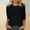 c01Black, variant on Tops for Women 3/4 Sleeve Crewneck Cute Basics Tees Casual Fashion Spring Summer T Shirts Business Work Tee Top Brown S