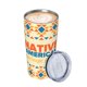 thumbnail image 3 of Vaso de acero inoxidable con tapa y orgullo indígena, para el mes de la herencia indígena, de 20 oz, taza térmica portátil, 3 of 7