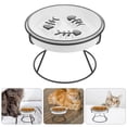 thumbnail image 1 of TABLZONE Pet Watering Bowls Elevated Ceramic Design For Cats And Small Dogs Feeding 1 Set, 1 of 8