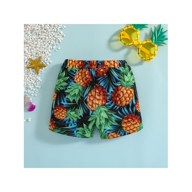 Pineapple swim trunks best sale walmart
